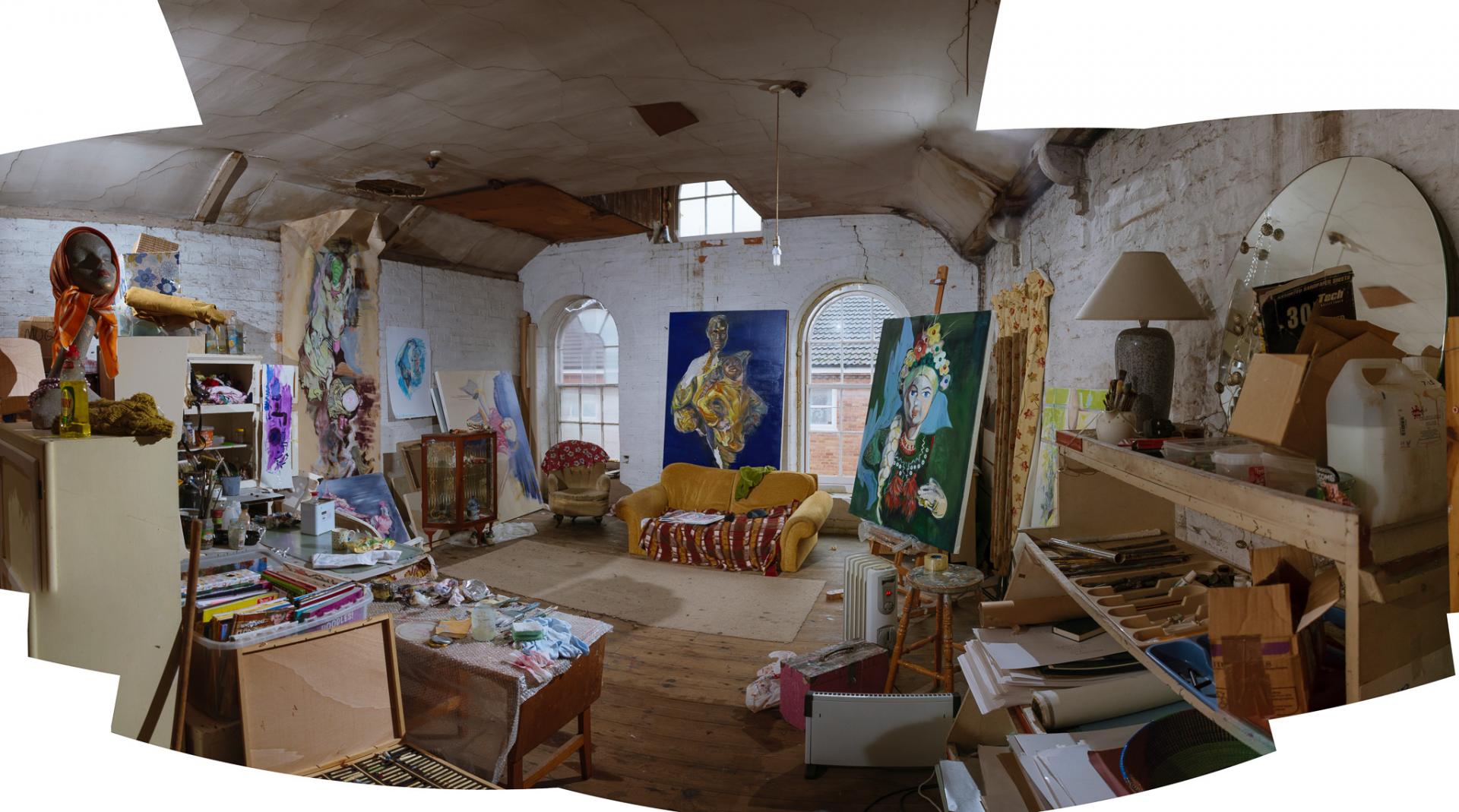 Jayne Cooper's studio.